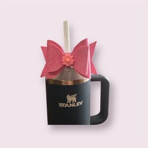 Stanley Mug Pink Bow Accent Accessory- cute!